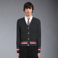 Thom Browne 4-Bar Thick knitted jacket