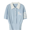 Thom Browne  Women puppy POLO shirt