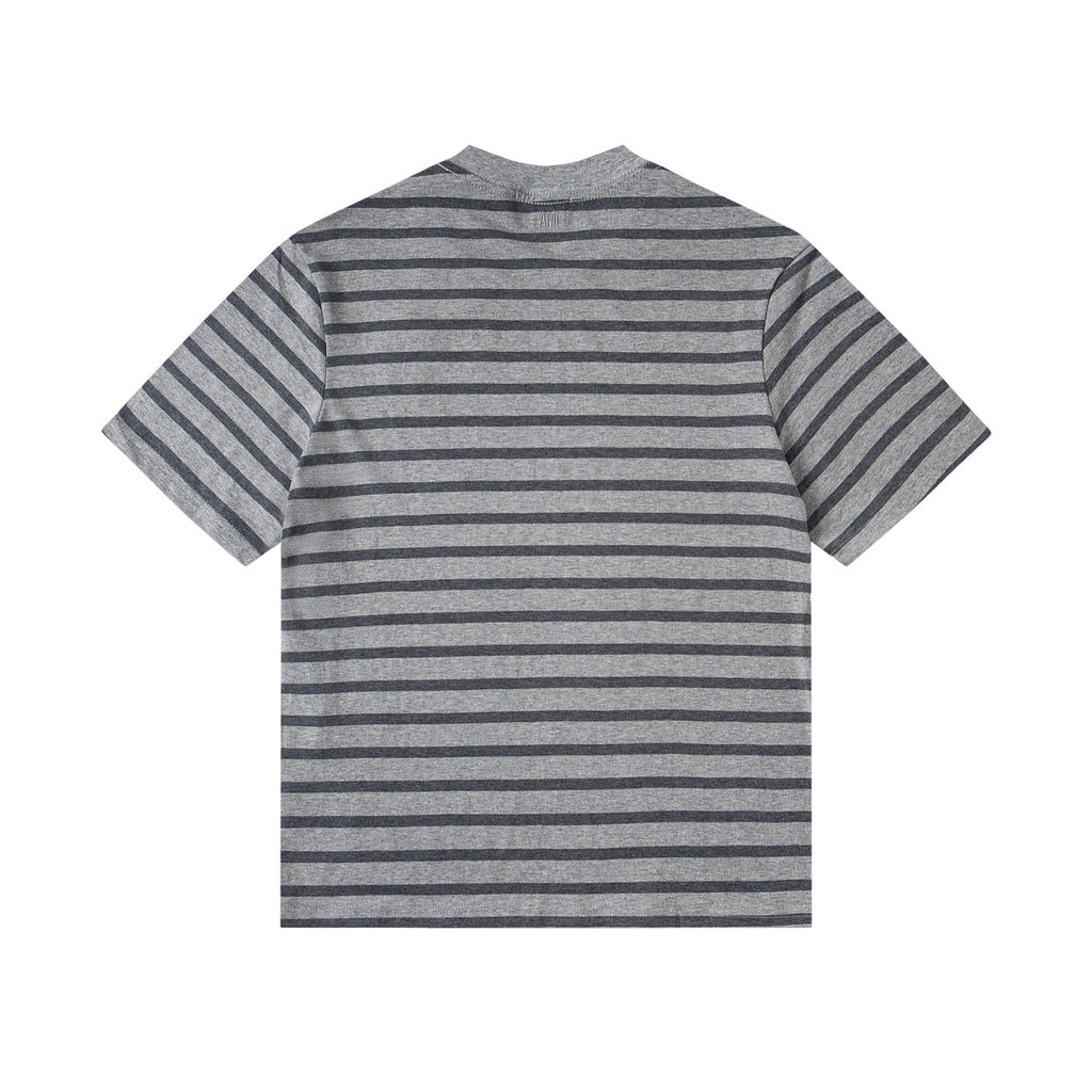 2026 AMI PARIS Unisex Striped T-Shirts