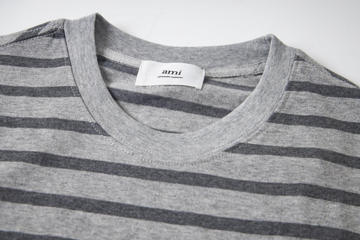 2026 AMI PARIS Unisex Striped T-Shirts