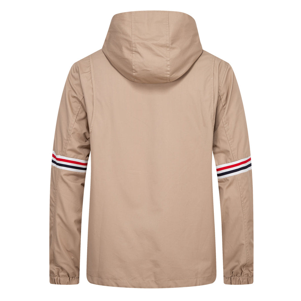 Thom Browne Khaki Hooded Jacket