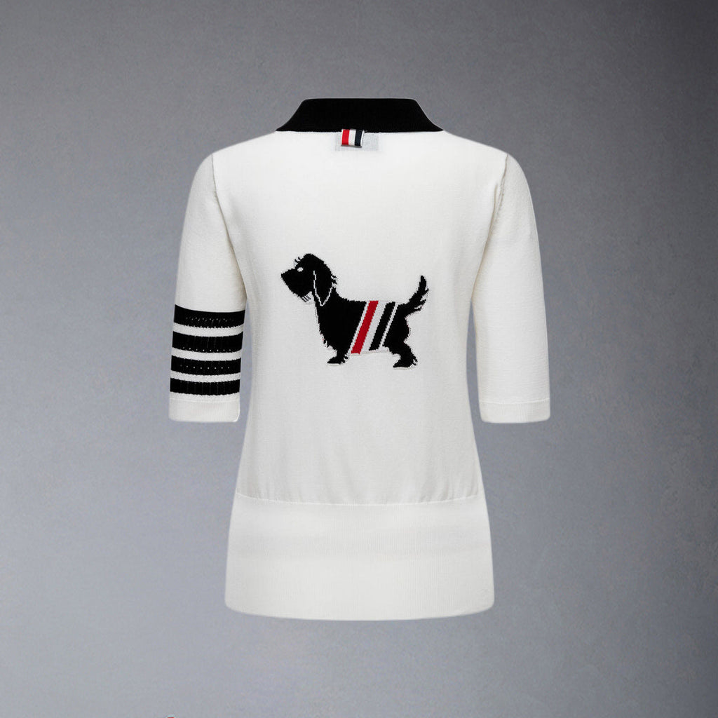 Thom Browne Women puppy POLO shirt